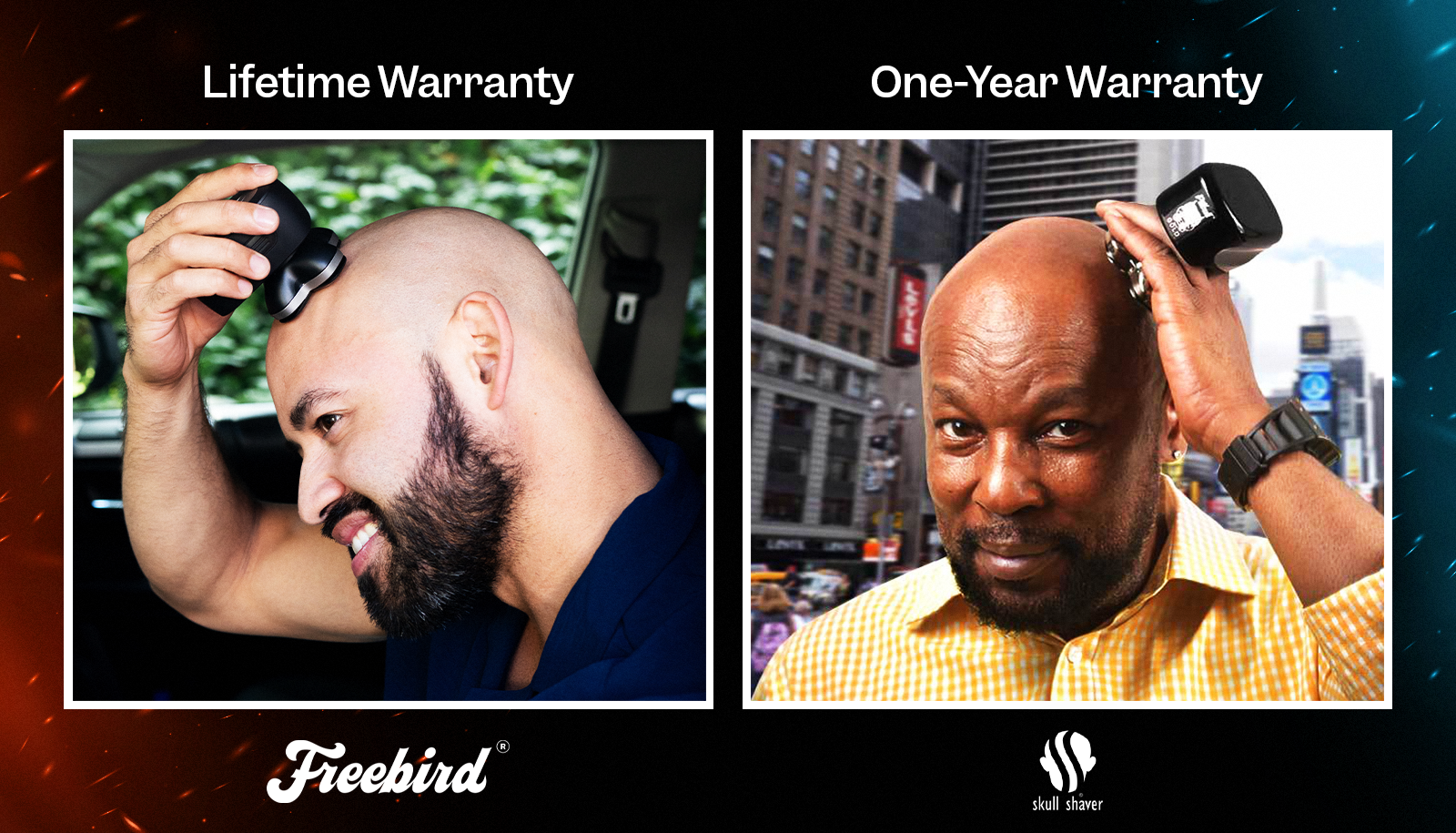 Warranty FlexSeries Pro vs Skull Shaver Gold